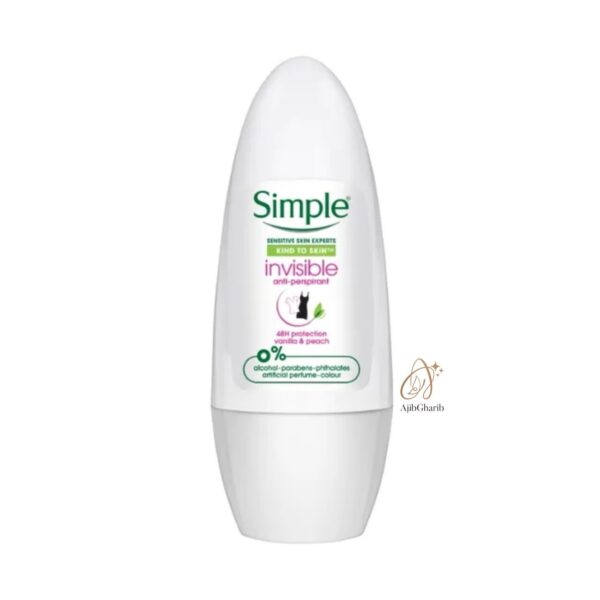 مام ضدتعریق رولی سیمپل مدل Invisible vanilla & peach