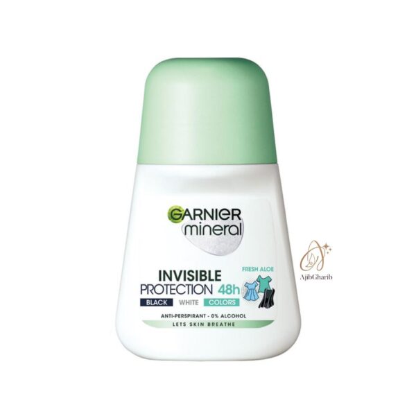 رول ضدتعریق ۴۸ساعته گارنیر مدلInvisible Fresh Aloe