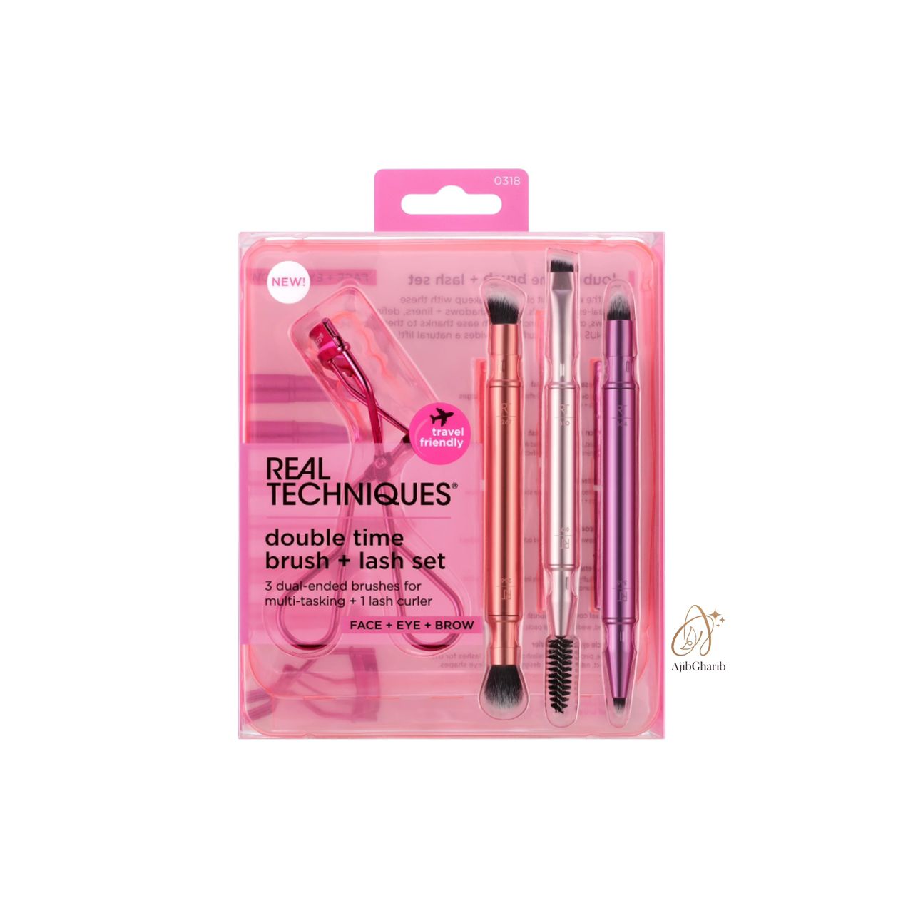 c8dbbd13-d9b1-4809-9794-f72ebca58227 ست چندمنظوره براش و فرمژه ریل تکنیک مدل Double Time Brush + Lash Set - Image 1