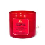 شمع معطر بث اند بادی 411گرم مدل Strawberry Pound Cake