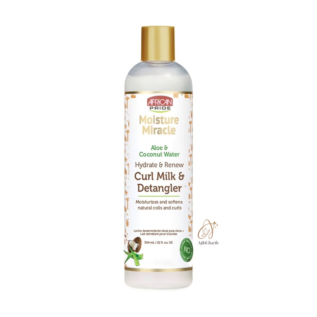 fecffa07-0827-43ec-831e-88a075b070c3 شیر مو آبرسان و گرهبازکن آفریکن پراید مدل Moisture Miracle Aloe & Coconut Water - تصویر 1