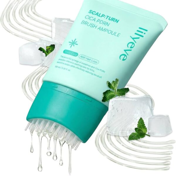آمپول مو ضدریزش و ضدشوره سر لیلیوئه مدلScalp:Turn Cica PDRN