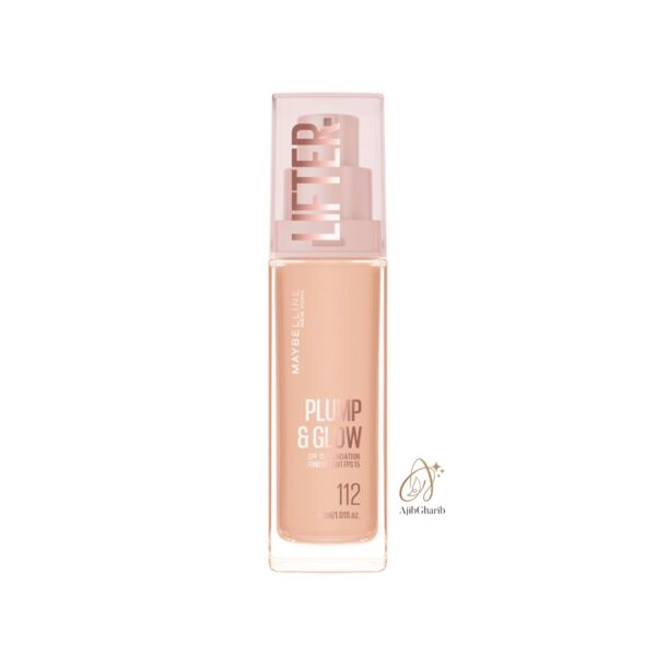 کرم پودر آبرسان میبلین مدل Lifter Plump & Glow شماره 112